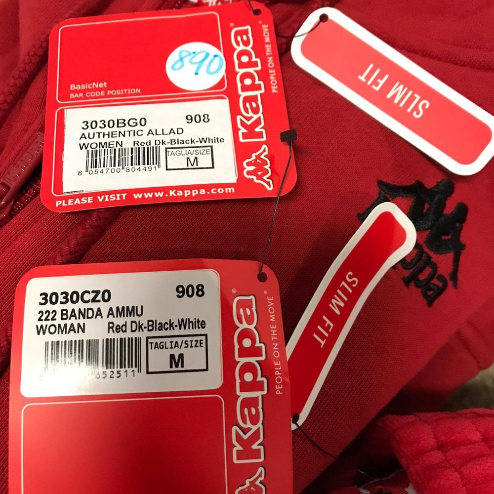 NWT KAPPA 2pc set Trouser & Jacket Pants Hoodie L - Picture 3 of 4